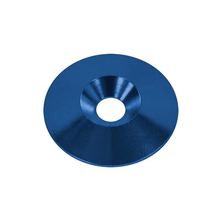 Mesin basuh Aluminium Countersunk Pemesinan CNC